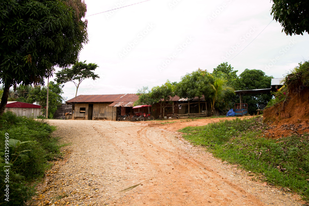 Views from the streets and houses in a town in the Amazonian region in Peru close to Yurimaguas City. Views from the streets and houses in a town in the Amazonian region in Peru close to Yurimaguas City.