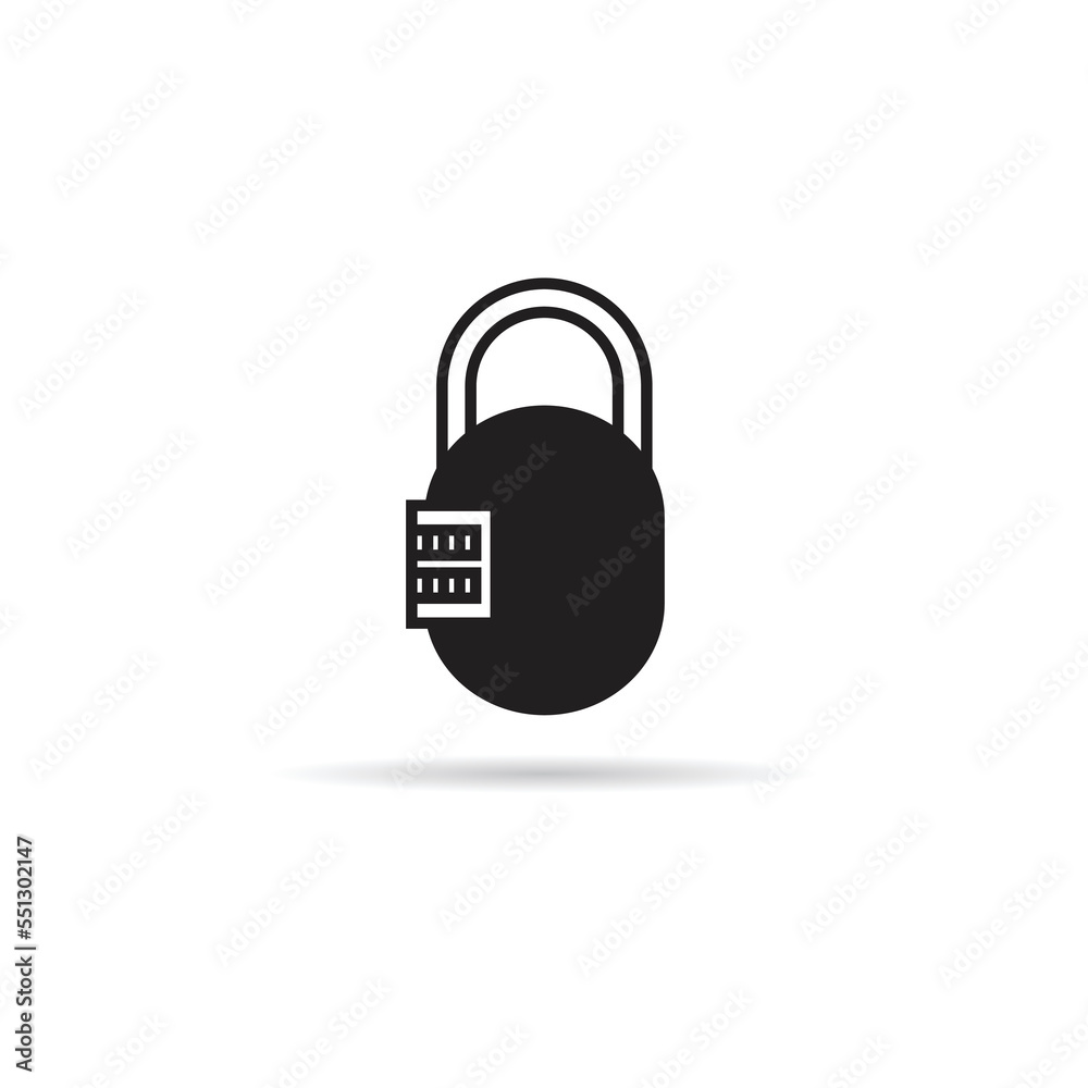 padlock icon on white background padlock icon on white background