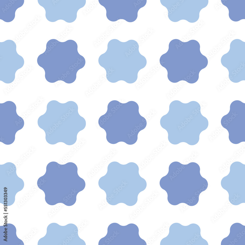 Vector fabric pattern illustration white background abstract unbalance curve patterns cute vertical blue pastel color different size layout. illustration wallpaper abstract blue cool tone color.