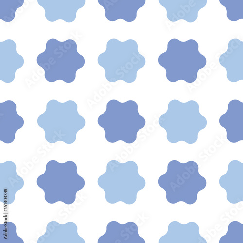 Vector fabric pattern illustration white background abstract unbalance curve patterns cute vertical blue pastel color different size layout. illustration wallpaper abstract blue cool tone color.