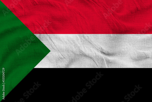 National flag of Sudan. Background with flag of Sudan