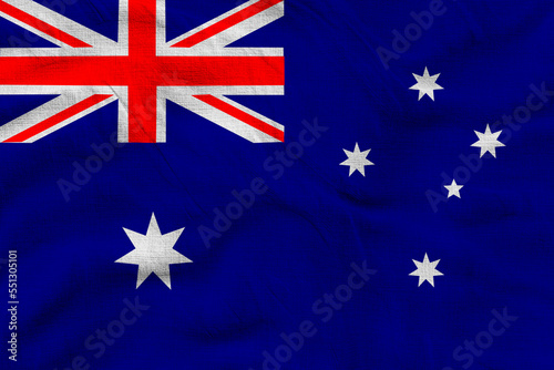 National flag of Australia. Background  with flag of Australia. © Stanislau Vyrvich