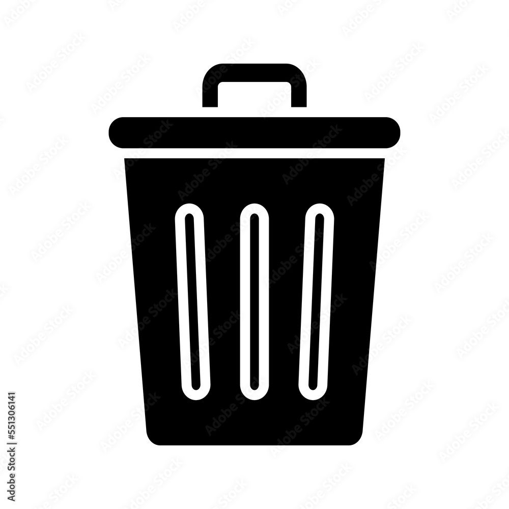 Dustbin icon. sign for mobile concept and web design. vector illustration Dustbin icon. sign for mobile concept and web design. vector illustration