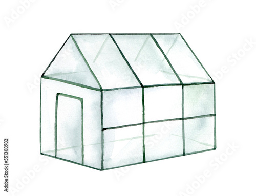 Canvastavla Glass greenhouse for fruits and vegetables