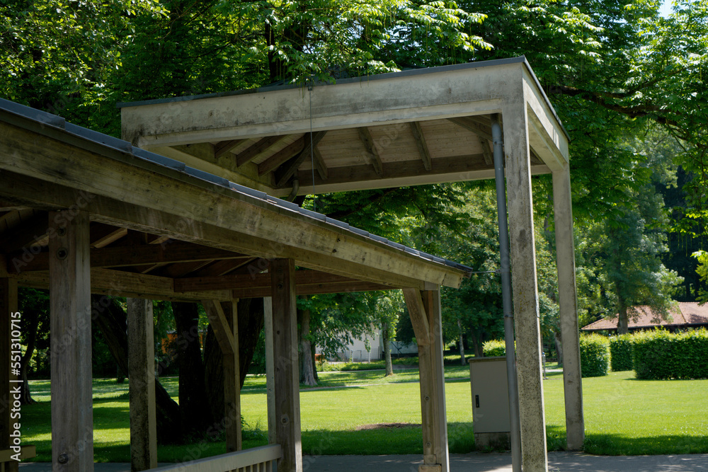 Park for rest with lush greenery Park for rest with lush greenery