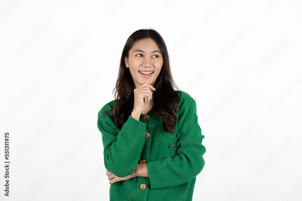 Young asian woman, professional entrepreneur standing in office clothing, smiling and looking confident, white background Young asian woman, professional entrepreneur standing in office clothing, smiling and looking confident, white background