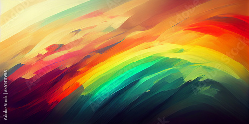 watercolor rainbow painting background