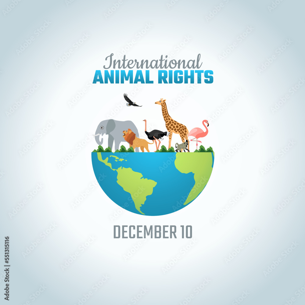 Φωτογραφία vector graphic of international animal rights good for international animal rights celebration