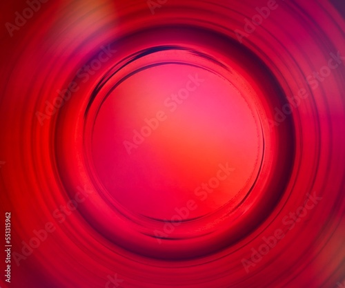 Abstract circular red background with depth