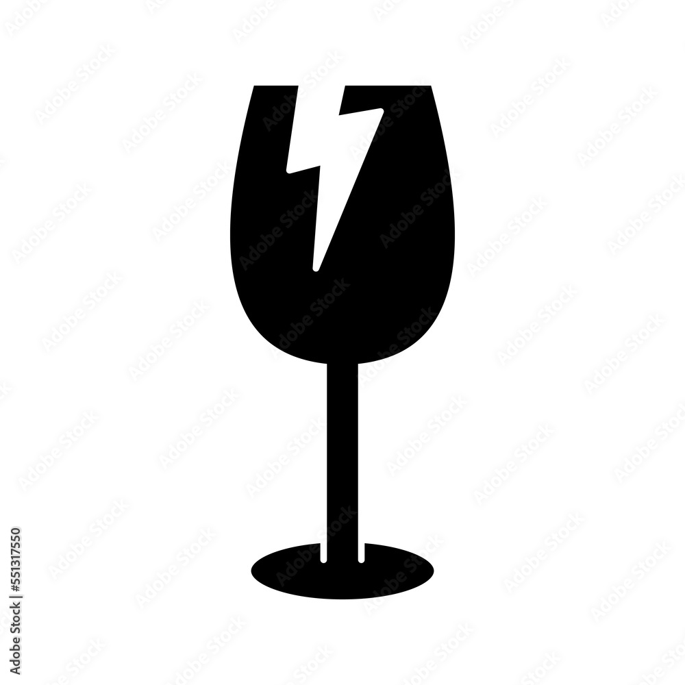 Fragile icon. sign for mobile concept and web design. vector illustration Fragile icon. sign for mobile concept and web design. vector illustration