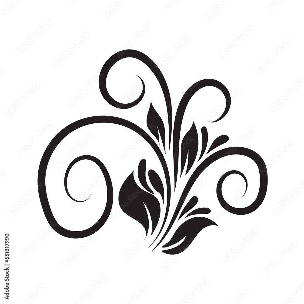 Oriental vector damask black patterns. Baroque Scroll as Element of Ornament and Graphic Design. Use for greeting cards and wedding invitations. Oriental vector damask black patterns. Baroque Scroll as Element of Ornament and Graphic Design. Use for greeting cards and wedding invitations.