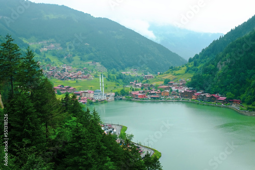 foggy day in Uzungöl - Uzungöl district, Çaykara - Trabzon, Turkey - The lake is situated south of the city of Trabzon in the Black Sea region of Turkey and a tourist magnet ... See More
