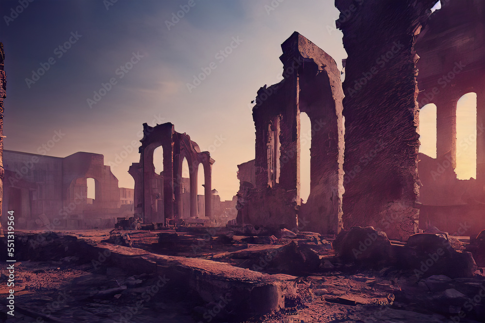 ancient ruined city