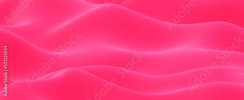 Crimson abstract wave lines background. Carmine geometric flow with 3d render twisty curve dynamics. Gently red curves texture presentation design © IRYNA