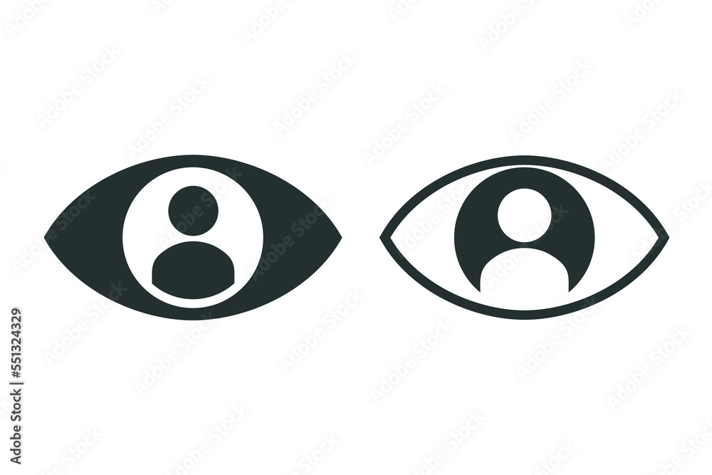 Eyes person icon. Illustration vector Eyes person icon. Illustration vector
