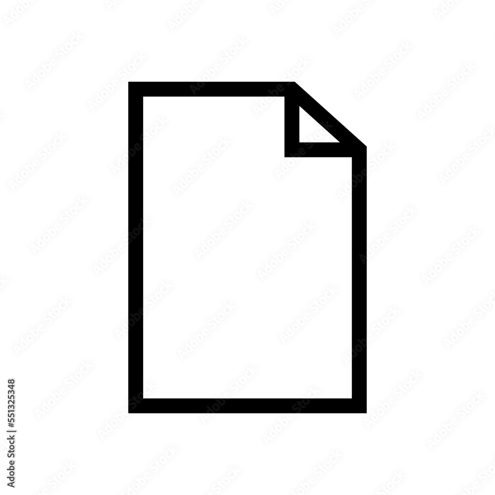 paper document icon in trendy flat style paper document icon in trendy flat style