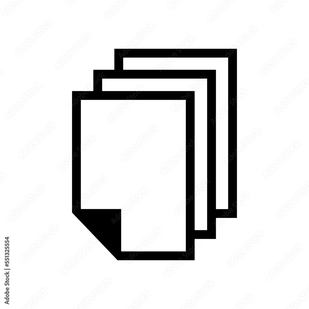 paper document icon in trendy flat style paper document icon in trendy flat style