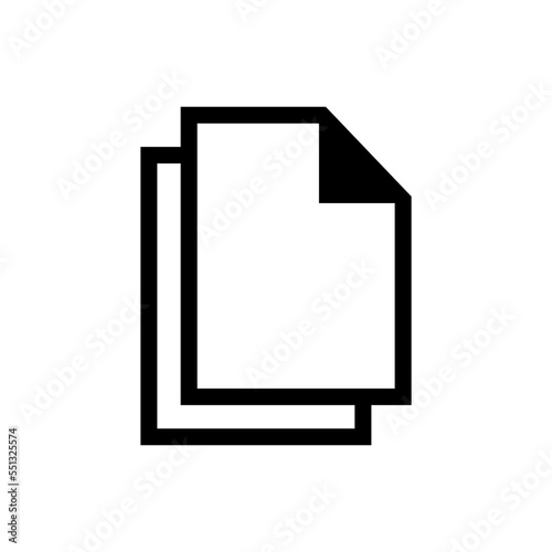 paper document icon in trendy flat style
