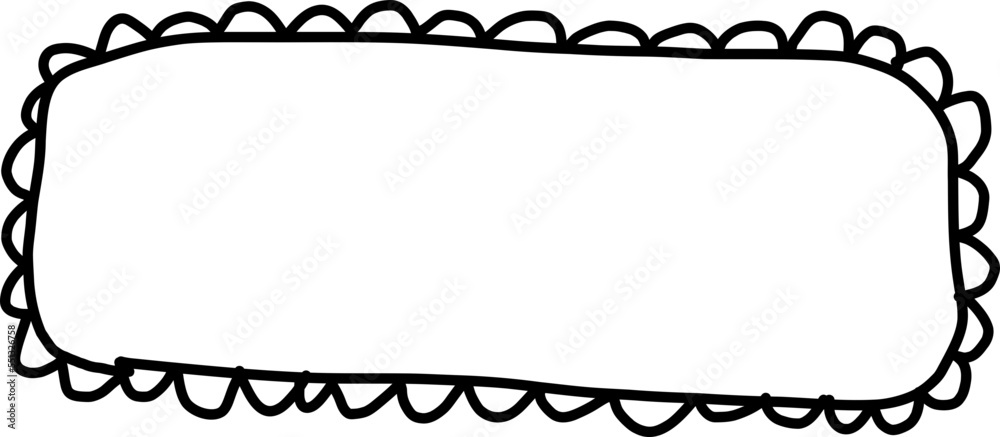 Obraz premium decorative frame with curved lines