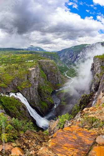 The grandiose waterfall