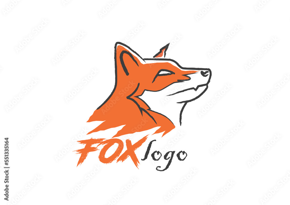 Fox logo concept, vector illustration Fox logo concept, vector illustration
