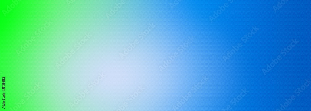 Fototapeta premium Blue green yellow gradient background blank. Horizontal banner or wallpaper tamplate. Copy space, place for text, text area. Bright illustration. Space metaverse web 3 technology texture