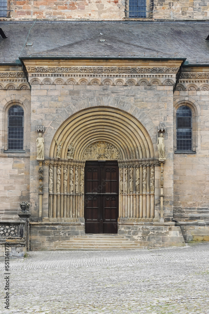 The gate in the Cathedral in Bamberg, Germany