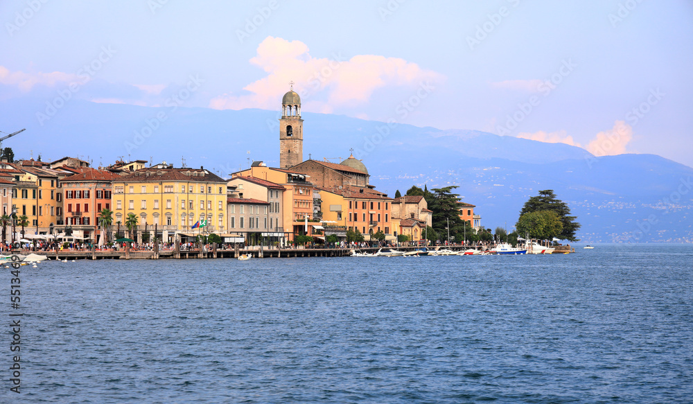 View of the historic part of Salo on Lake Garda.