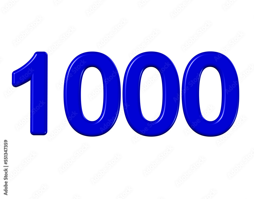 the number 1000 the number 1000