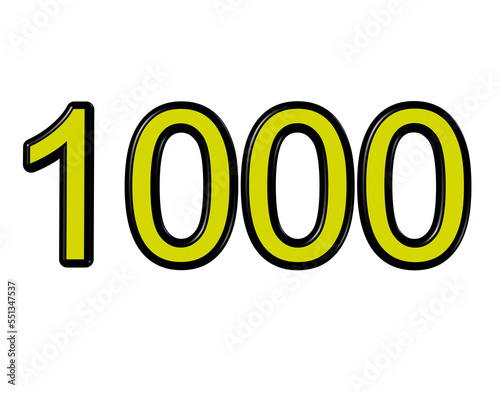 the number 1000