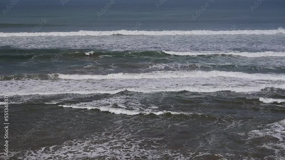 High tide and huge waves in the Atlantic Ocean, Morocco. High tide and huge waves in the Atlantic Ocean, Morocco.