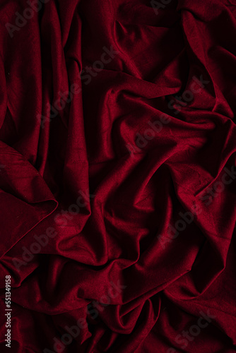 red fabric background for photo