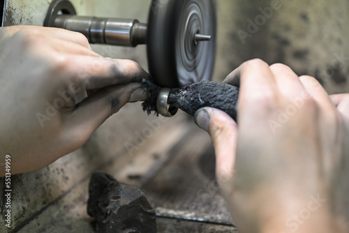 gold smith at work