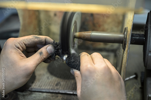 gold smith at work
