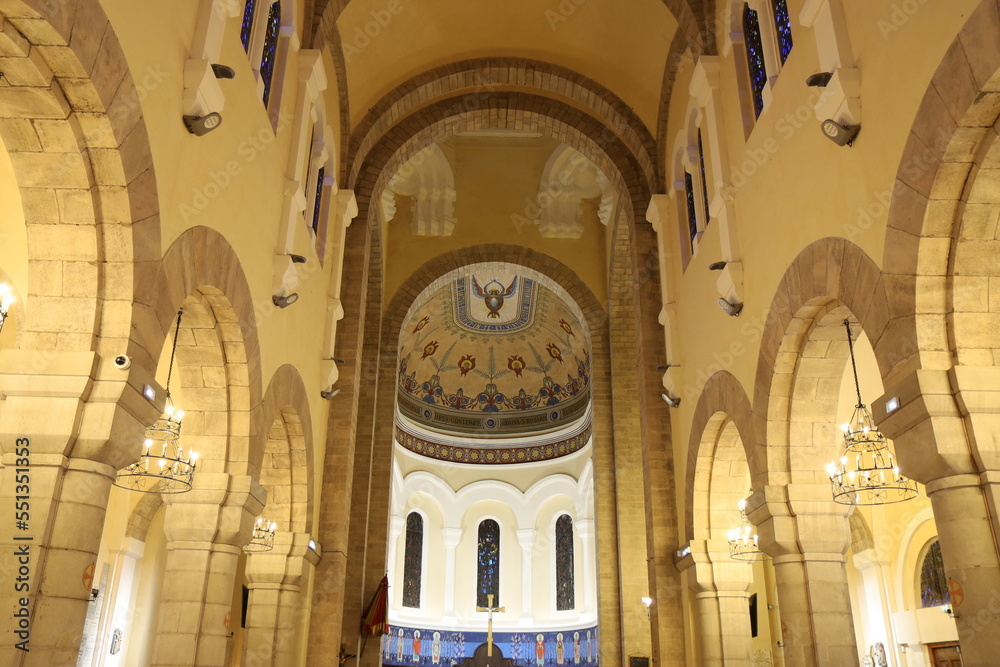 Basilique Notre Dame de la victoire, ville de Saint-Raphaël, département du Var, France