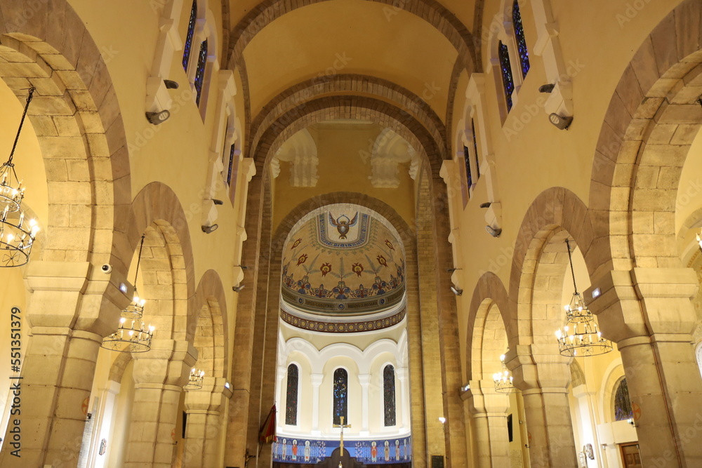 Basilique Notre Dame de la victoire, ville de Saint-Raphaël, département du Var, France