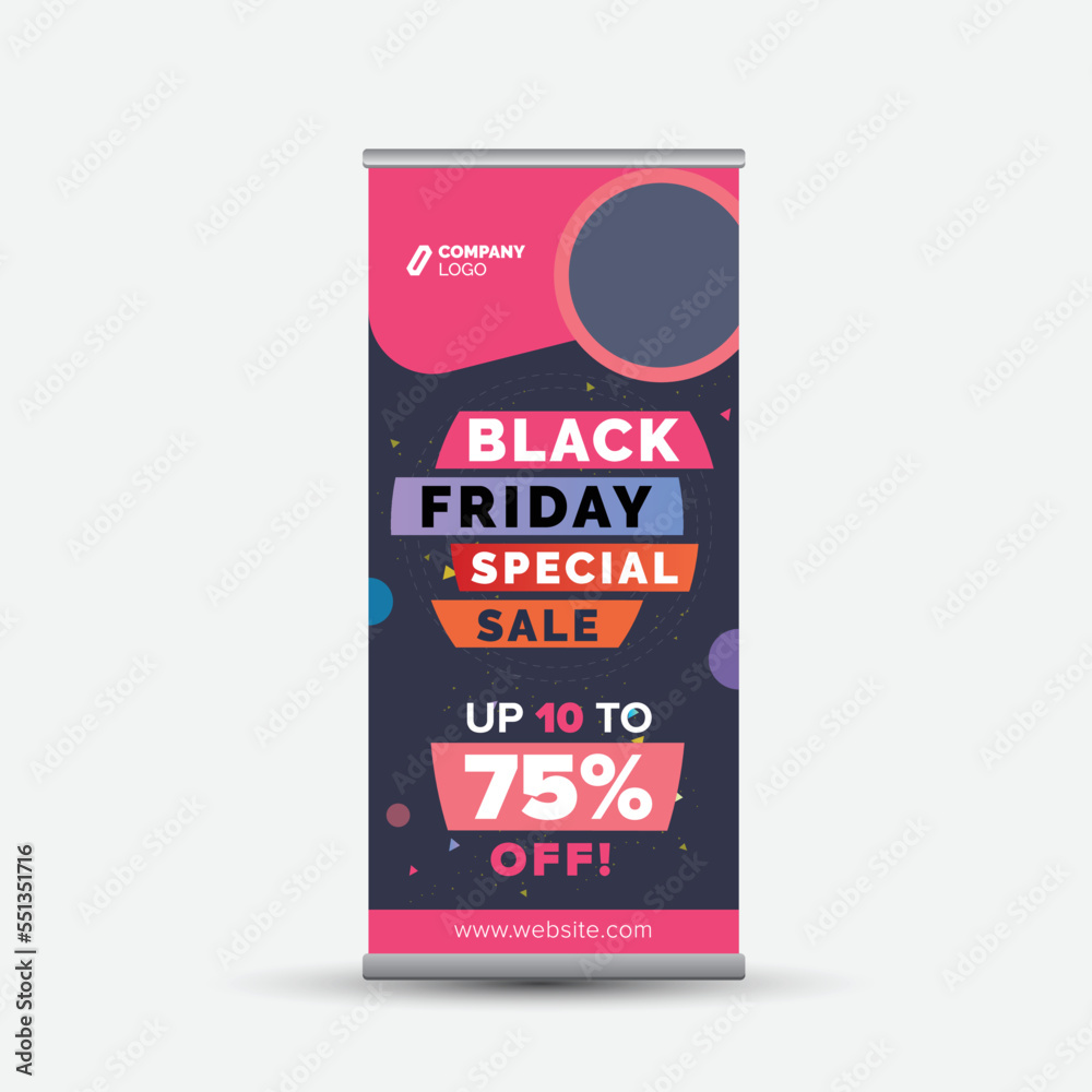 Corporate Business RollUp Banner Design or Stand Up Banner or Vertical Signage or Display Poster Design