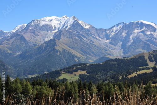 Mont Blanc massif Saint-Gervais-Les-Bains France Mont Joly Fototapeta