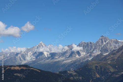 Mont Blanc massif Saint-Gervais-Les-Bains France Mont Joly 