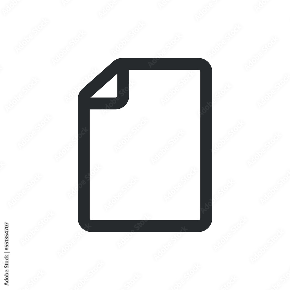 Document icon, simple illustration vector Document icon, simple illustration vector