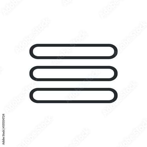 Hamburger icon, simple illustration vector © Emine