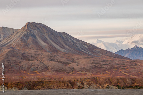 Denali National Park Alaska Scenic Landscape in Autumn