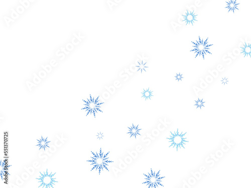 Snowflakes on a white background with space for text. New Year's greeting card for greetings, invitations and banners.