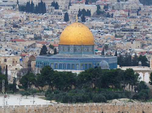 Al-Aqsa Mosque in Jerusalem old city, Israel. Also known as Al-Aqsa and Bayt al-Maqdis, is the third holiest site in Islam. 