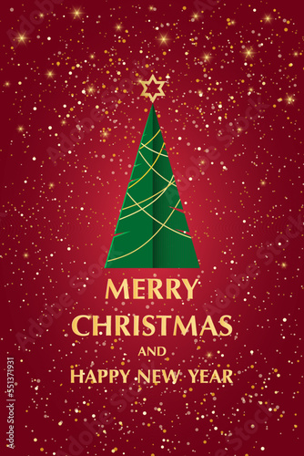 Holiday Christmas congratulations card