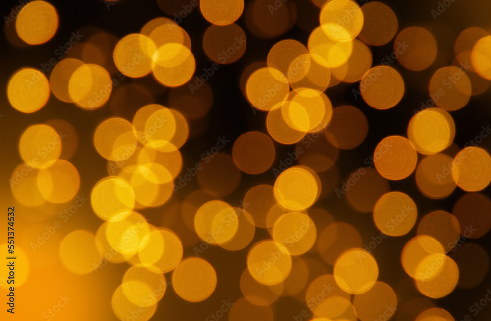 Golden Christmas lights bokeh background Golden Christmas lights bokeh background