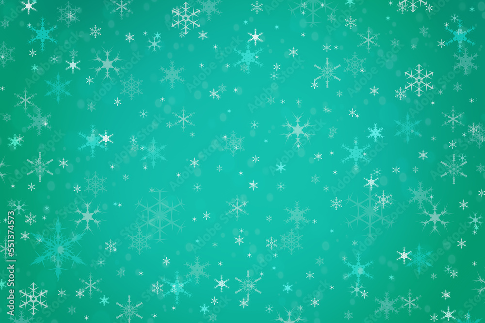 Abstract teal blue Christmas winter background Abstract teal blue Christmas winter background