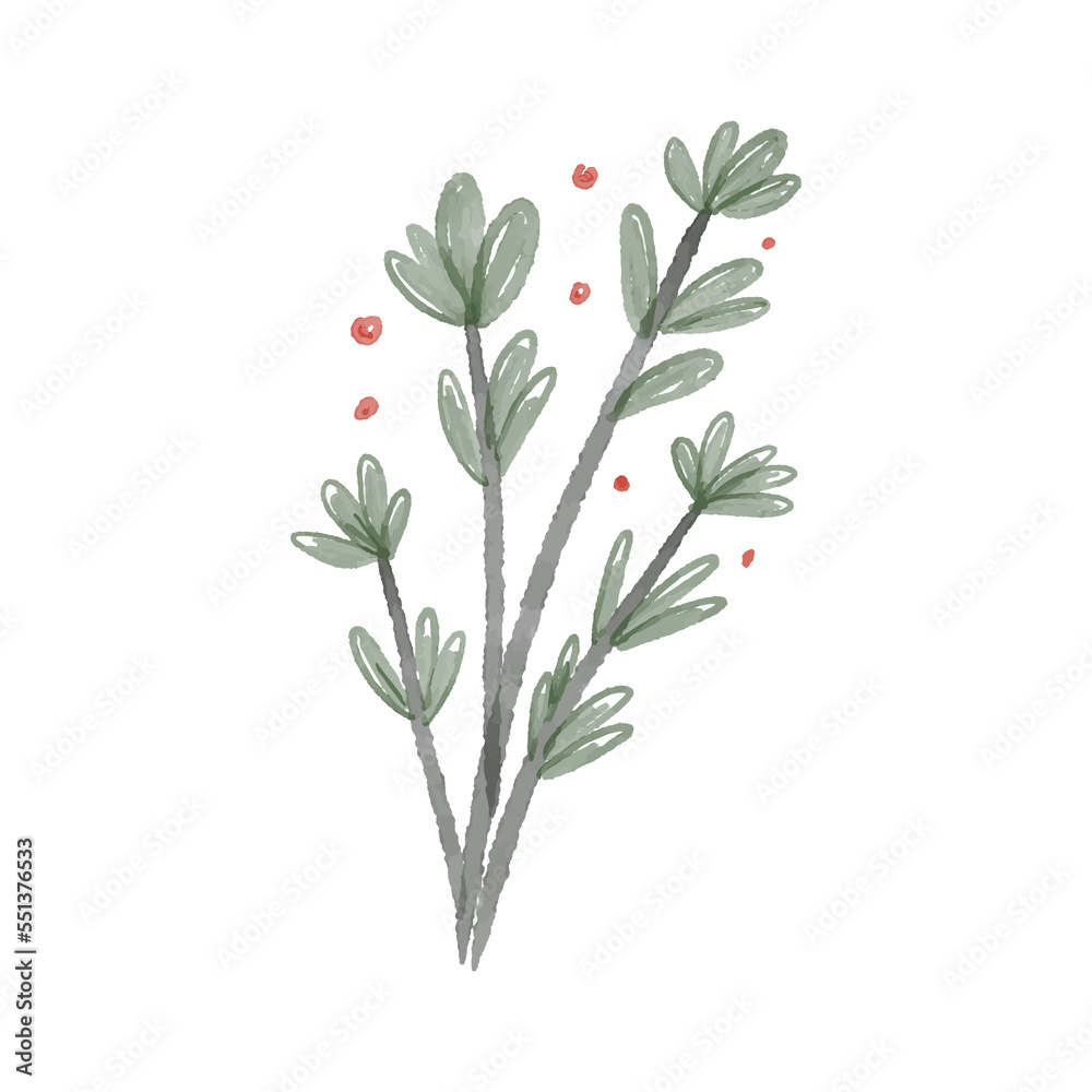 Fototapeta premium Floral ornament clipart