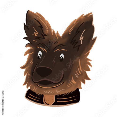 Dog face illustration photo