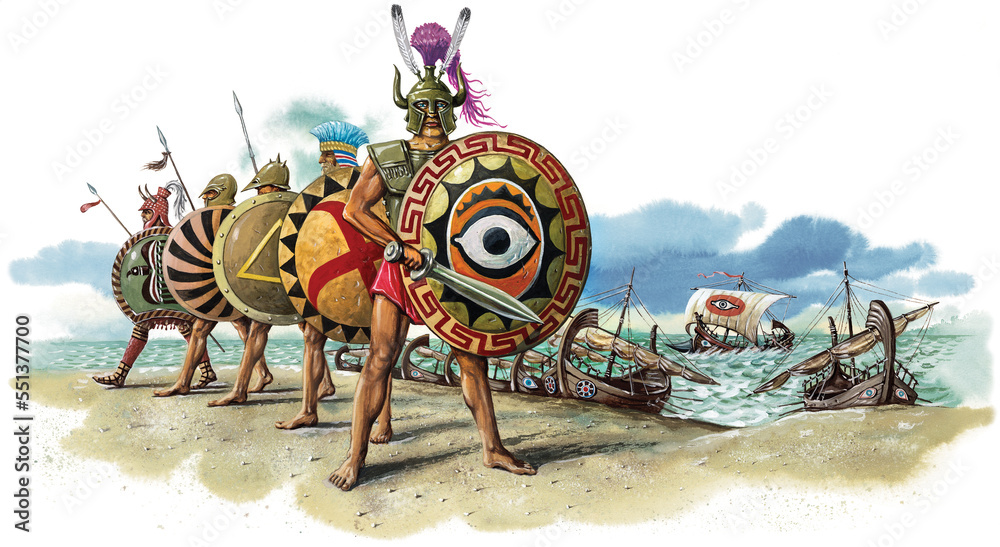Fototapeta premium Ancient Aryans, Slavs, Rus